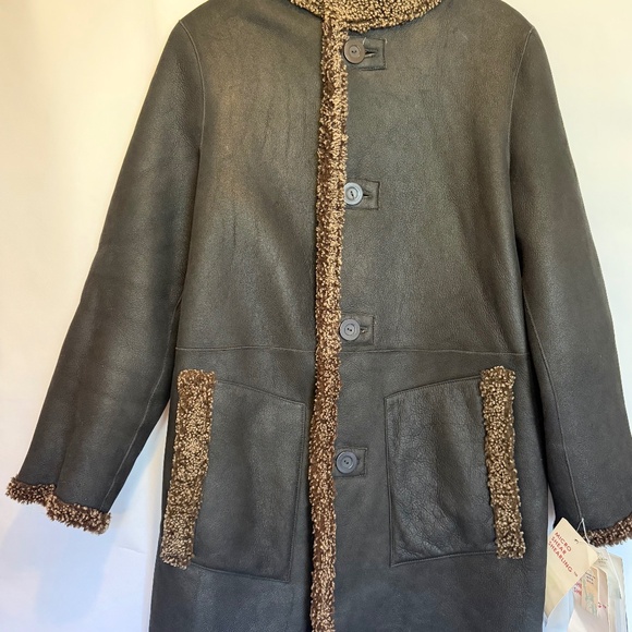 Jackets & Blazers - Blue Duck Reversible Shearling Coat